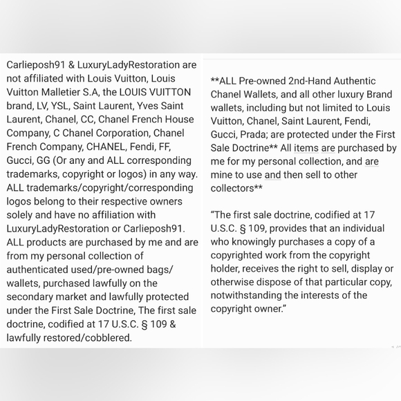 **❗READ❗** Verified Reseller 💕Pre-Purchase Educational Post💕 & Legal - Picture 2 of 16